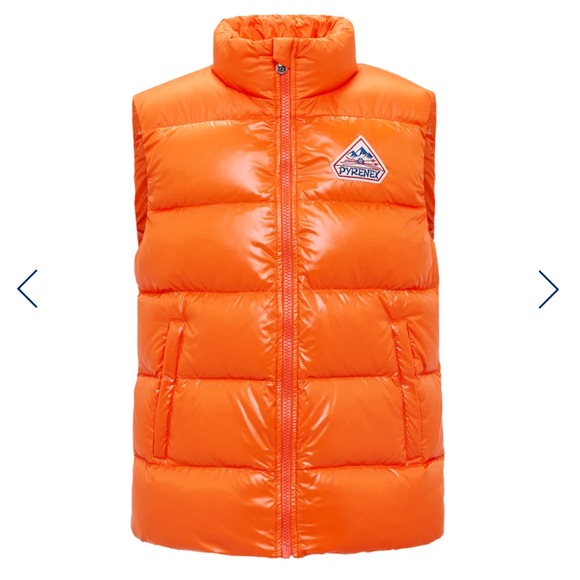 NWT Pyrenex Puffin Orange John Unisex Sleeveless Down Jacket - Picture 4 of 16